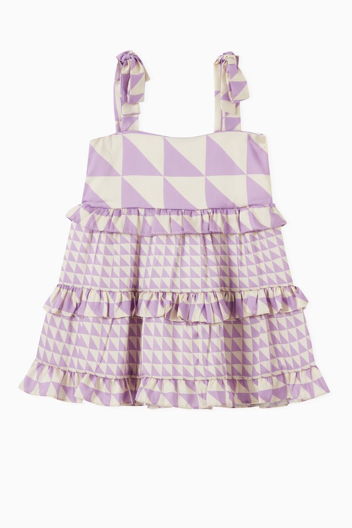 

Liana Dress in Linen, Purple