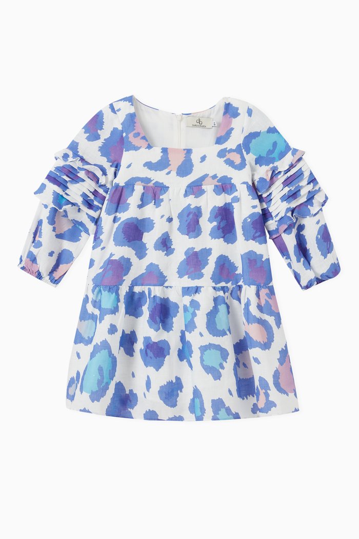 

Victoria Dress in Linen, Multicolour