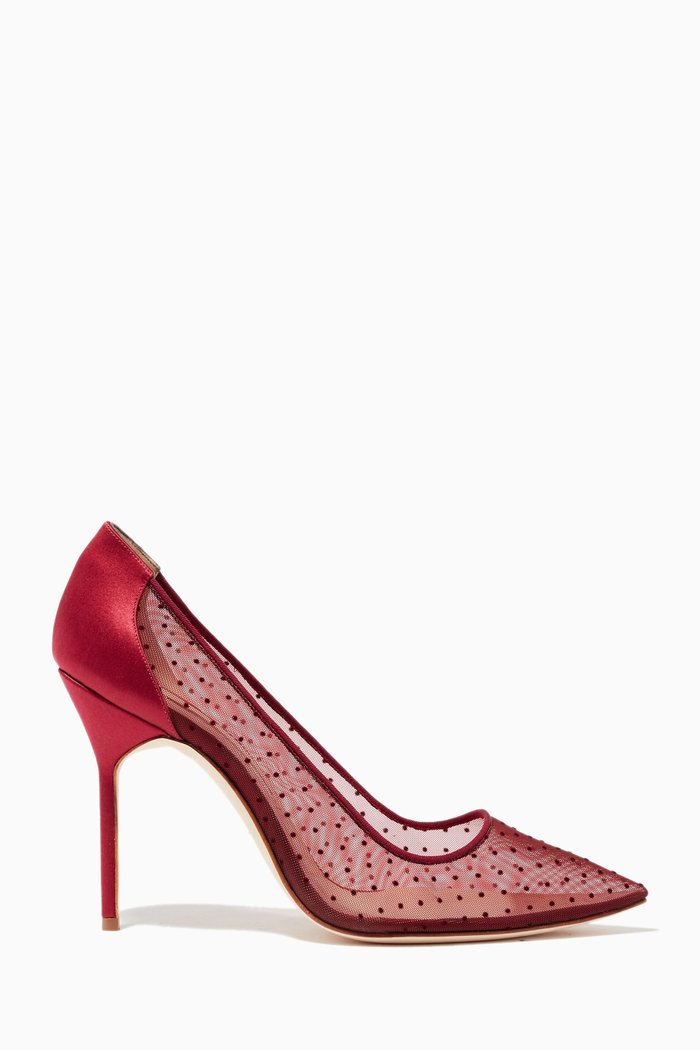 

BBLA 105 Pumps in Mesh, Burgundy