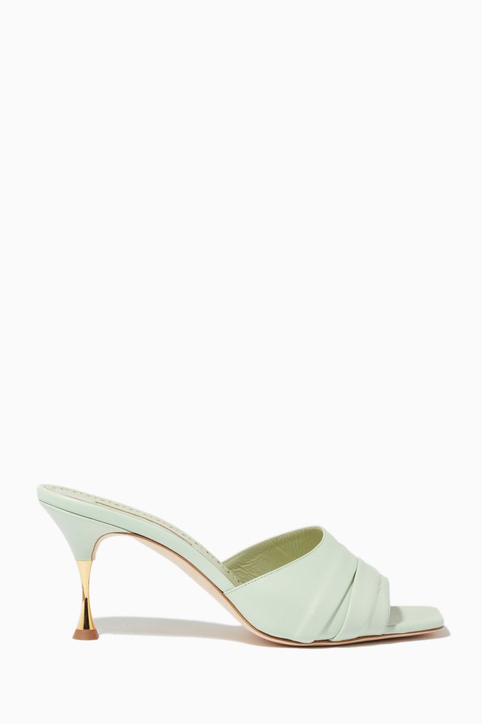 

Picoux 70 Mules in Nappa, Green