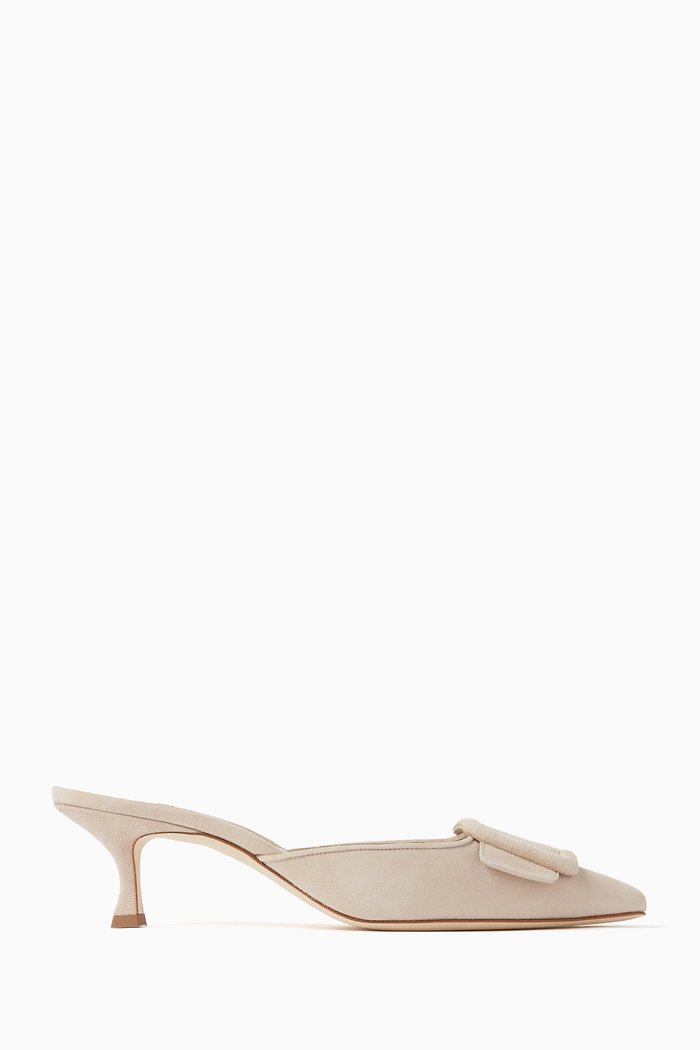 

Maysale 50 Mules in Suede, Neutral