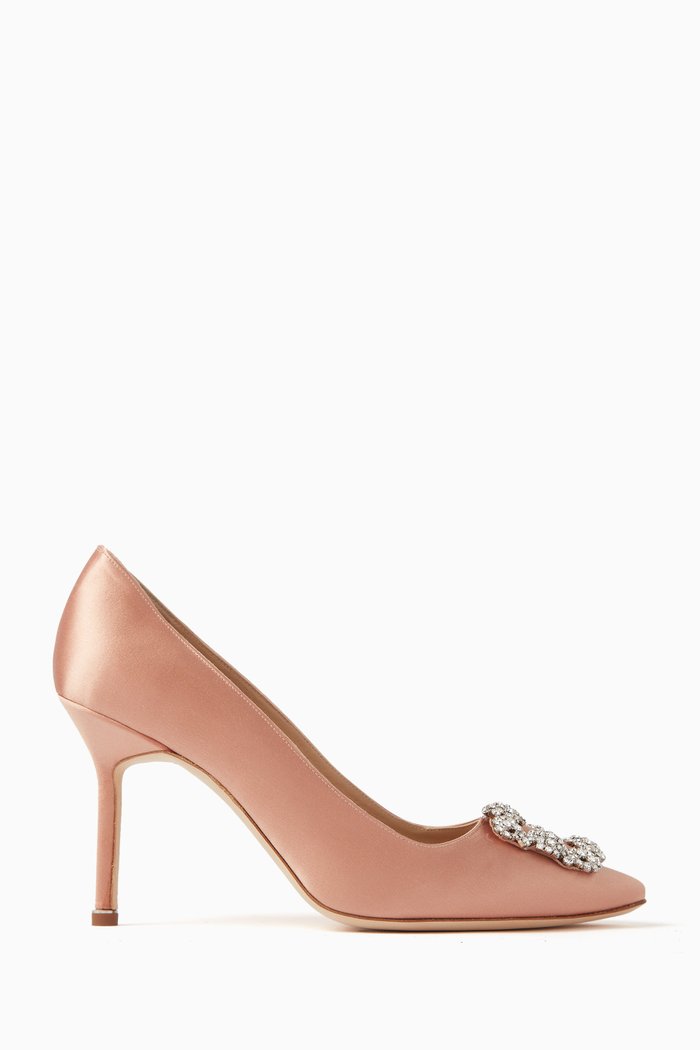 

Hangisi 90 Jewel Pumps in Satin, Neutral