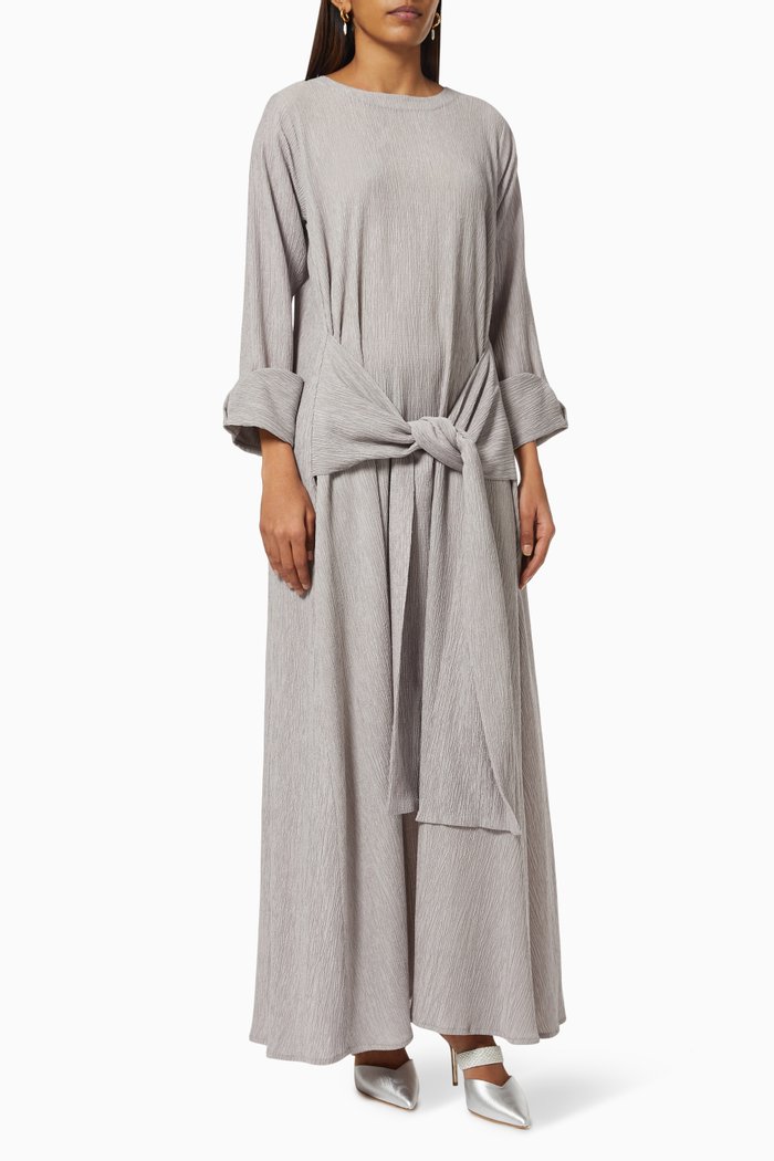 

Tie Up Dress, Grey