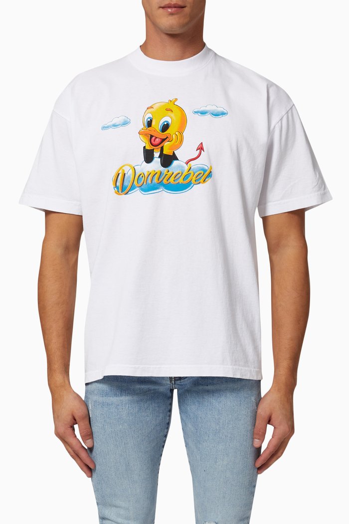 

Naughty Box T-shirt in Cotton, White