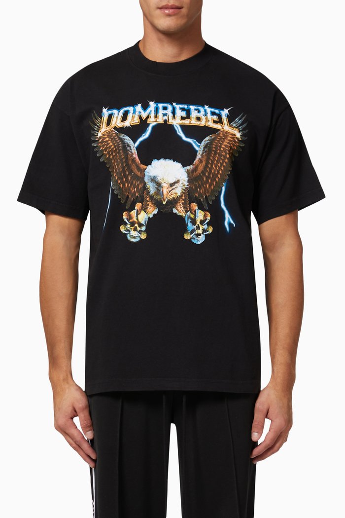 

Storm Box T-shirt in Cotton, Black