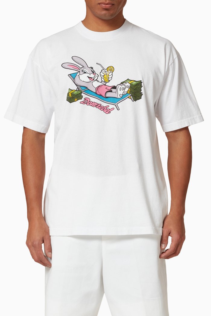 

Bucks Box T-Shirt in Cotton, White