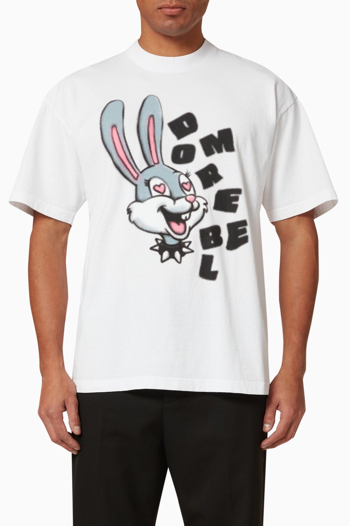 

Eyez 4U Box T-Shirt in Cotton, White
