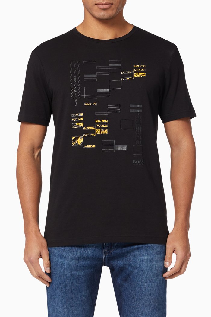 

Graphic Print T-shirt in Cotton, Multicolour