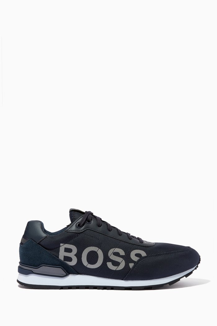 

Logo Sneakers in Recycled Nylon, Blue