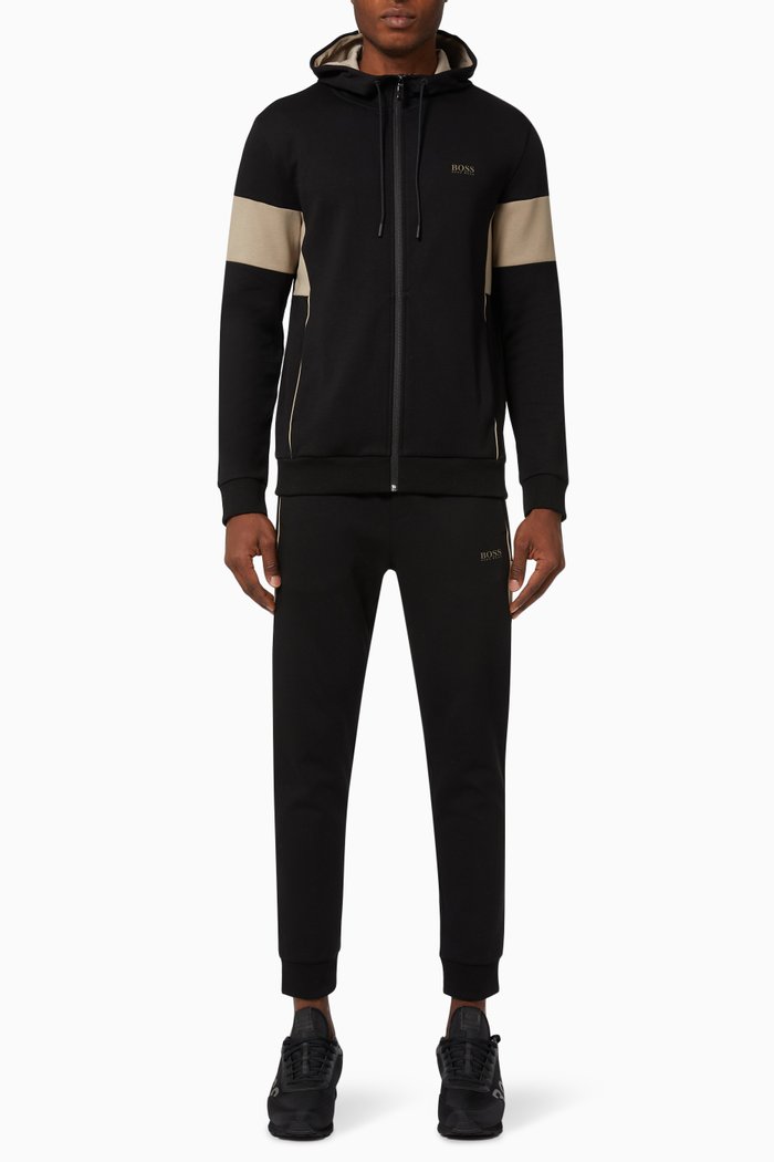 

Logo Tracksuit in Cotton, Black