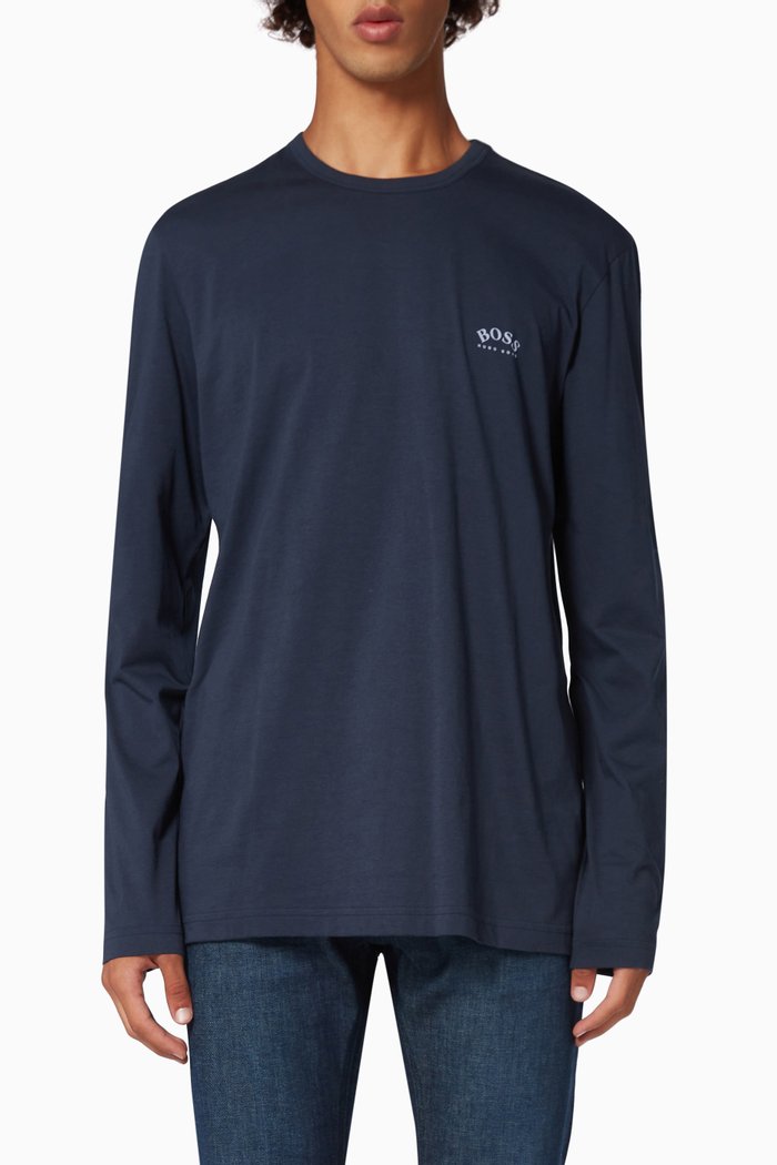 

Logo T-shirt in Cotton Jersey, Blue