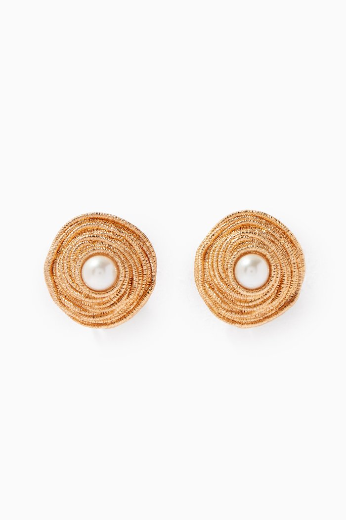 

Pearl Clip-on Studs in Yellow Gold