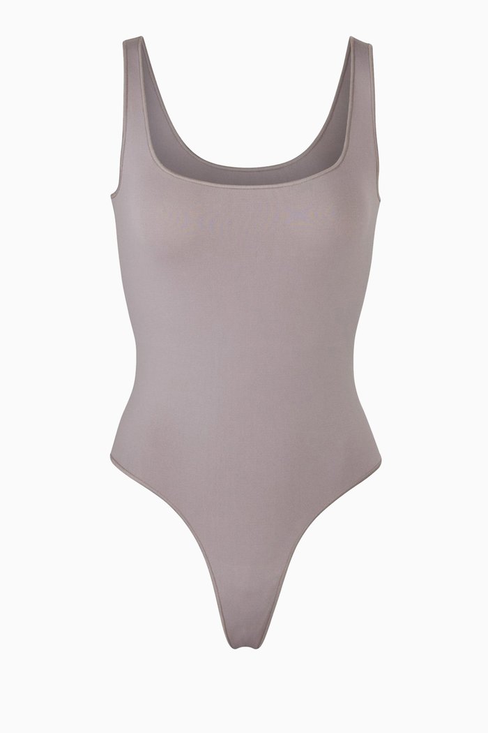 

Essential Scoop Neck Bodysuit, Grey