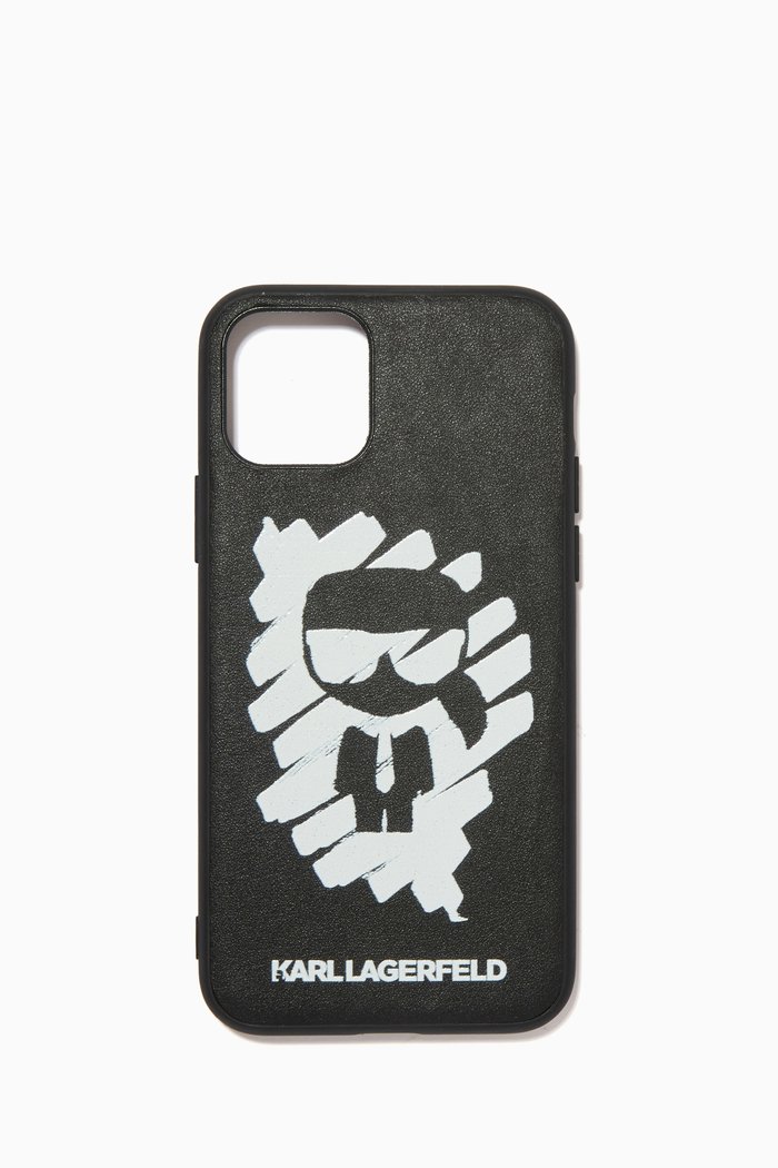 

K/Ikonik Graffiti iPhone 11 Pro Case in Silicone, Black