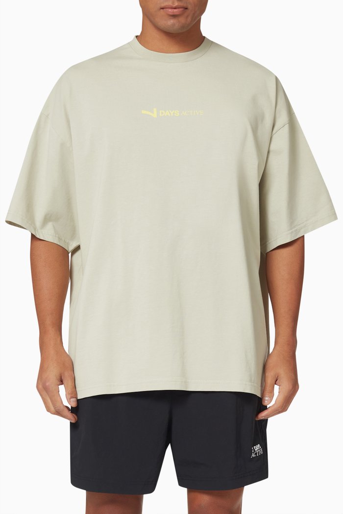 

Joss Oversized T-shirt in Organic Cotton, Grey