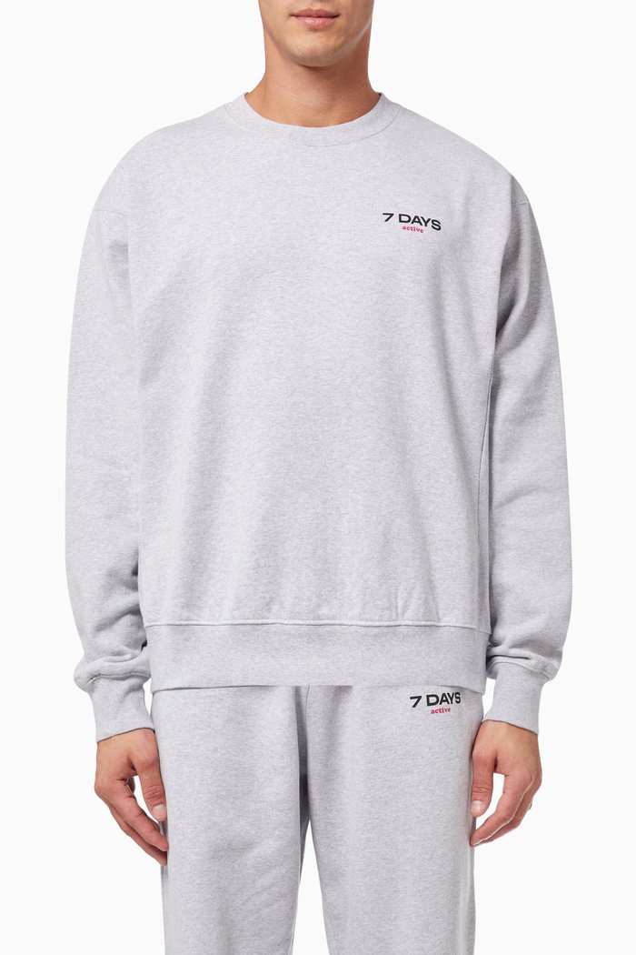 Monday HW sweatshirt in Organic Cotton, Grey