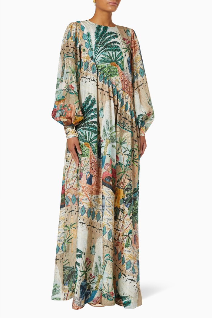 

Camile Dress in Silk, Multicolour