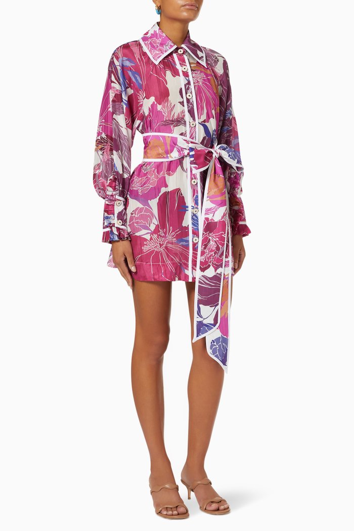

Alizee Shirt in Silk, Purple
