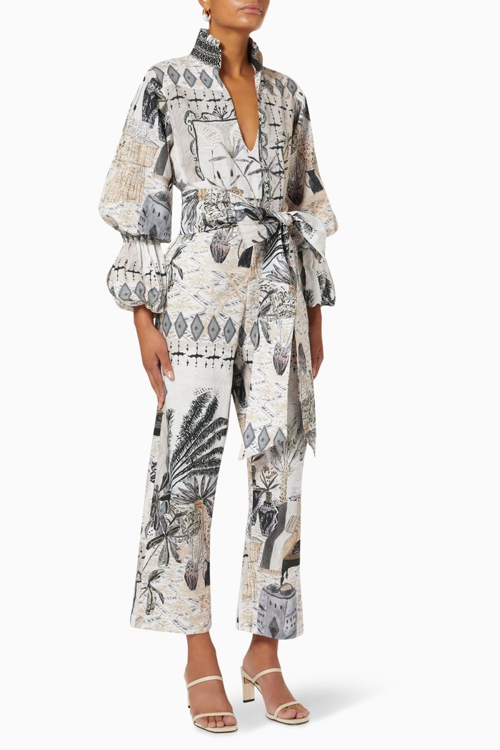 

Lorette Jumpsuit in Silk, Multicolour