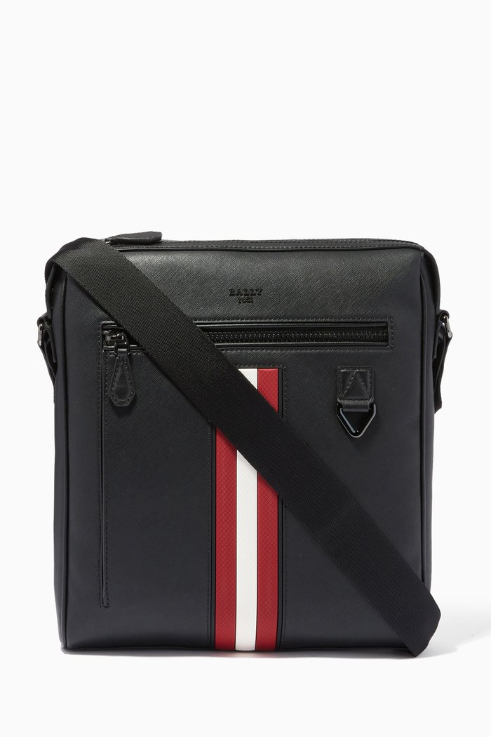 Mecoy Crossbody Bag in Bovine Leather, Black
