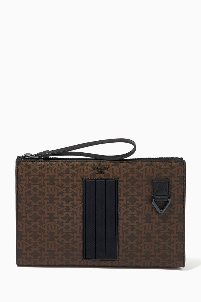 

Makid Clutch in Monogram TPU, Brown