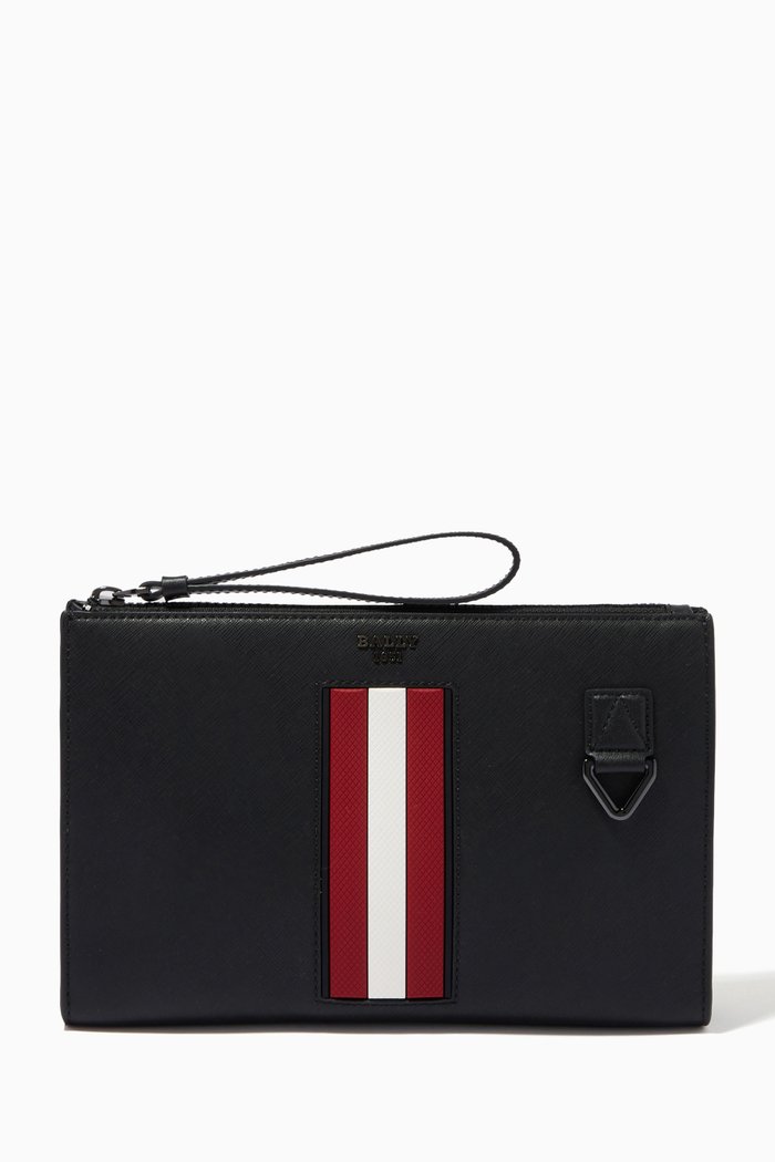 

Makid Clutch in Leather, Black