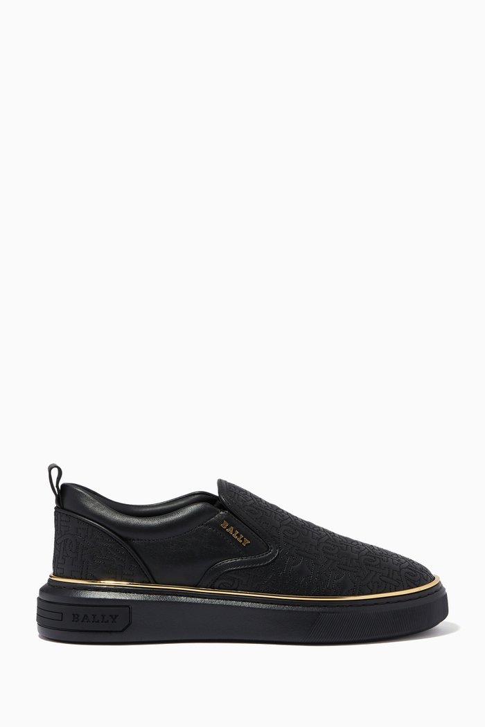

Mardy Sneakers in B Monogram Leather, Black