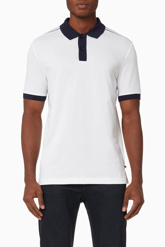 

Parlay 128 Polo Shirt in Piqué Cotton, White