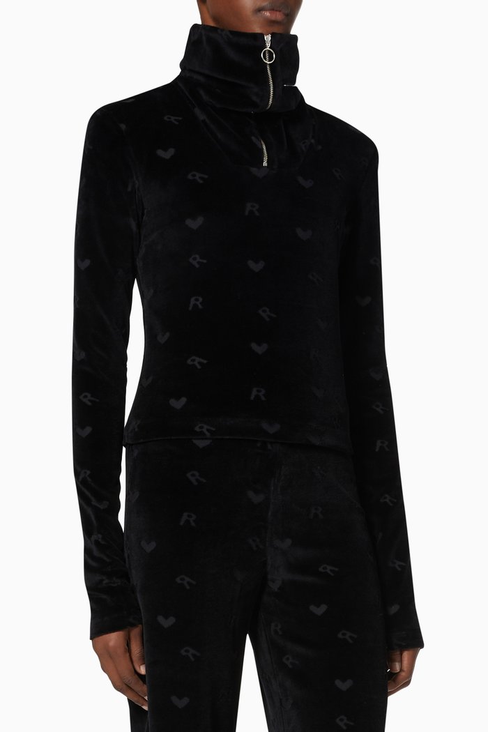

Mono Top in Velvet, Black