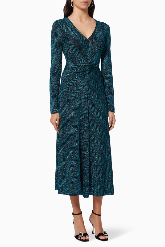 

Sierra Dress in Lurex, Blue