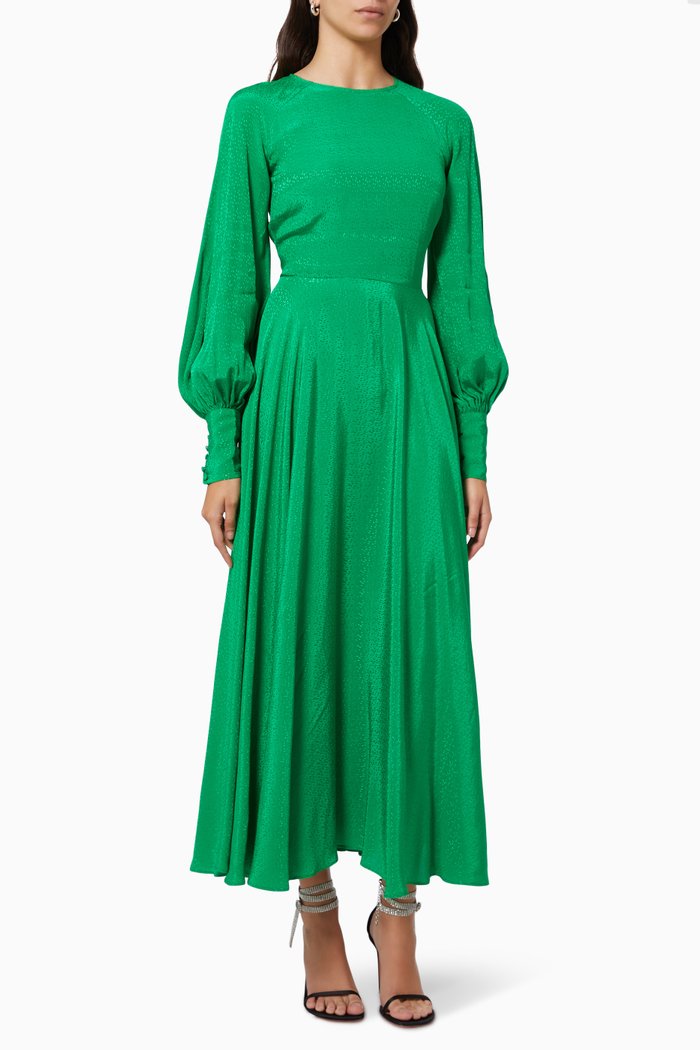 

Mary Dress in Eco Viscose, Green