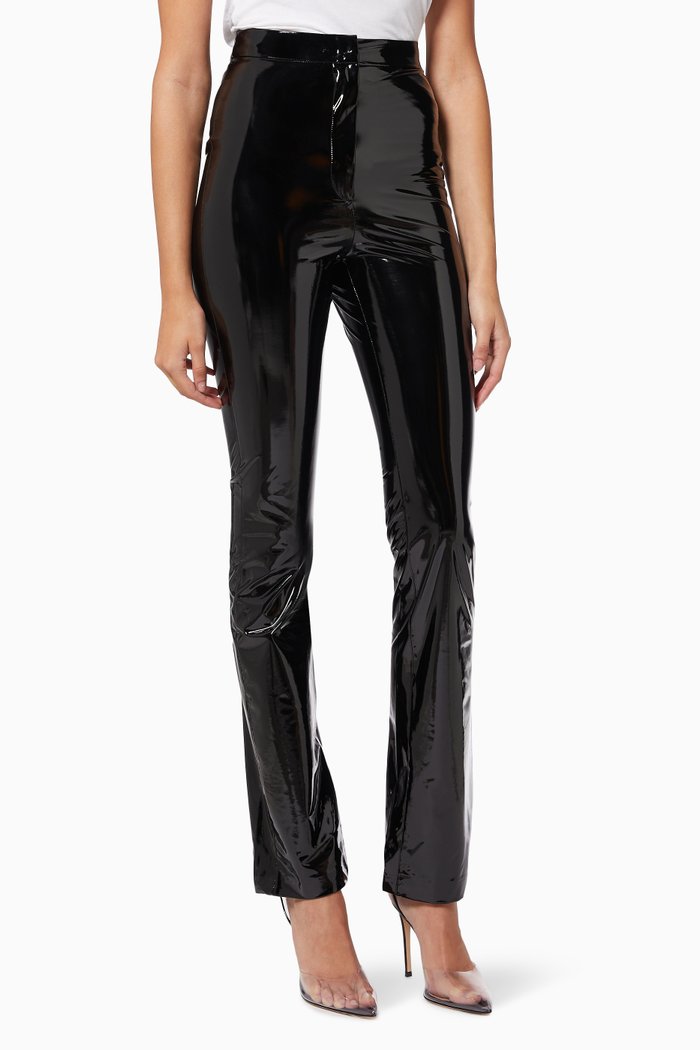 

June Pants in Patent Leather, Black