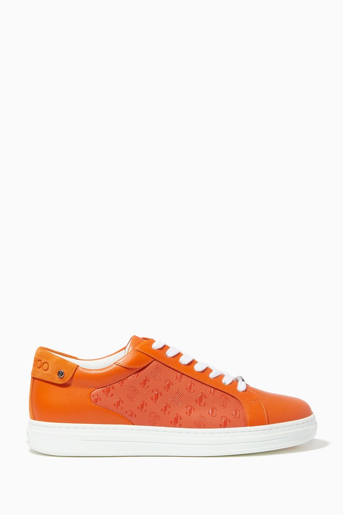 

Rome/F Sneakers in JC Leather, Orange
