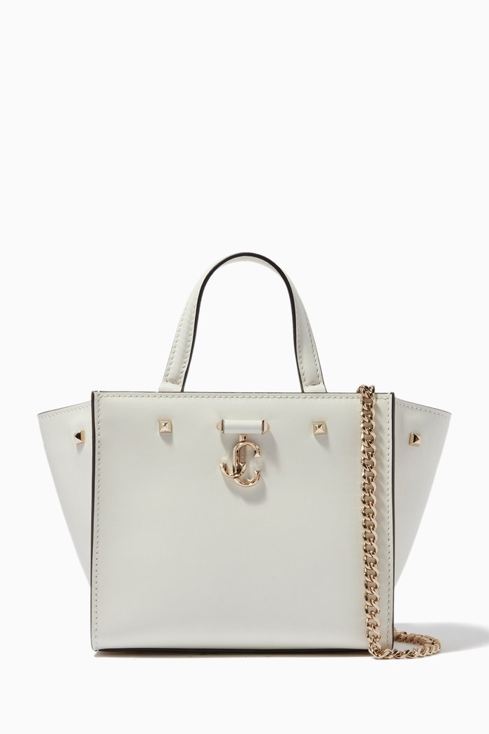 

Varenne Tote Bag in Leather, White