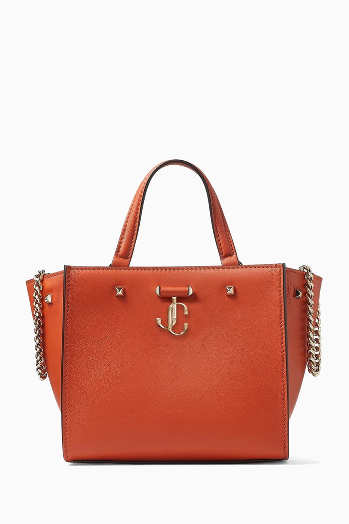 

Varenne Tote Bag in Leather, Orange