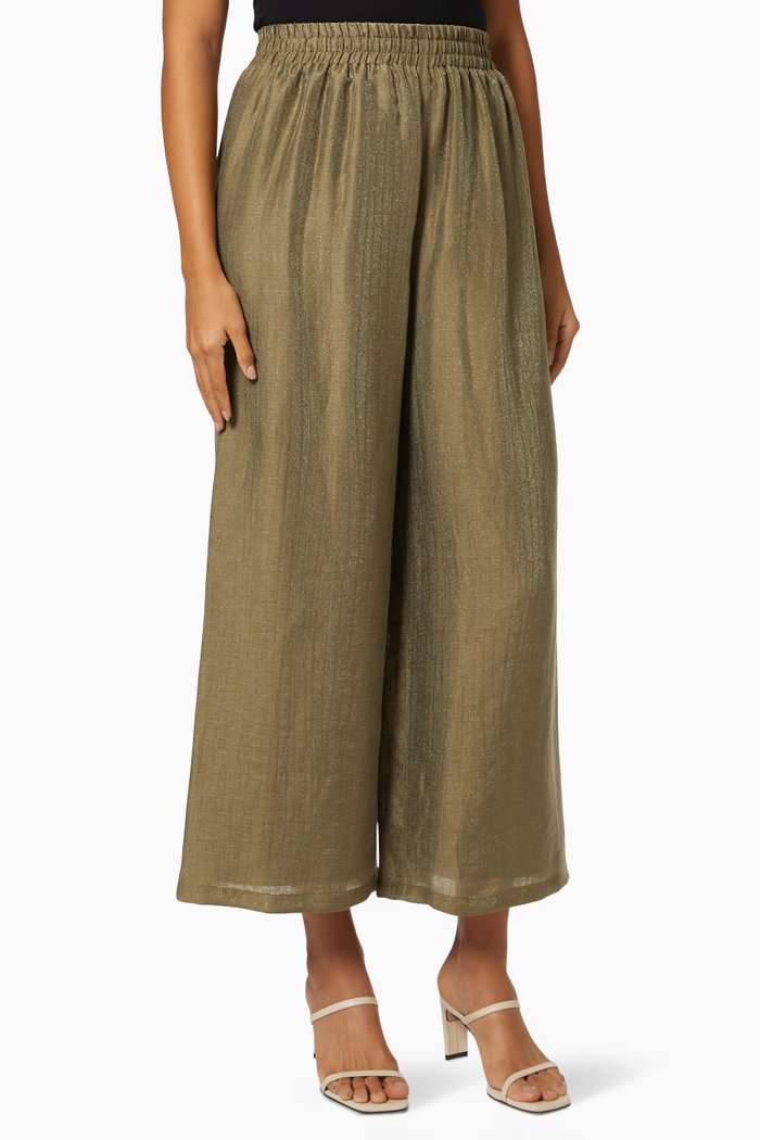 

Wide Leg Pants, Green