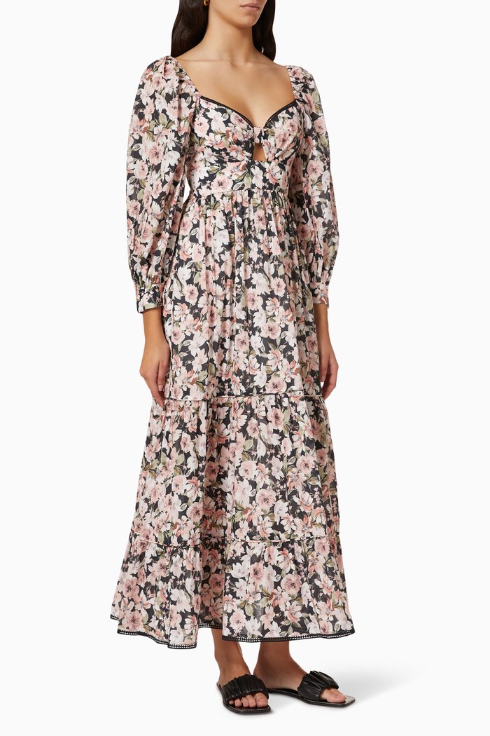

Cece Maxi Dress in Cotton, Black