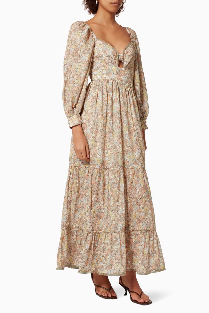 

Cece Maxi Dress in Cotton, Pink