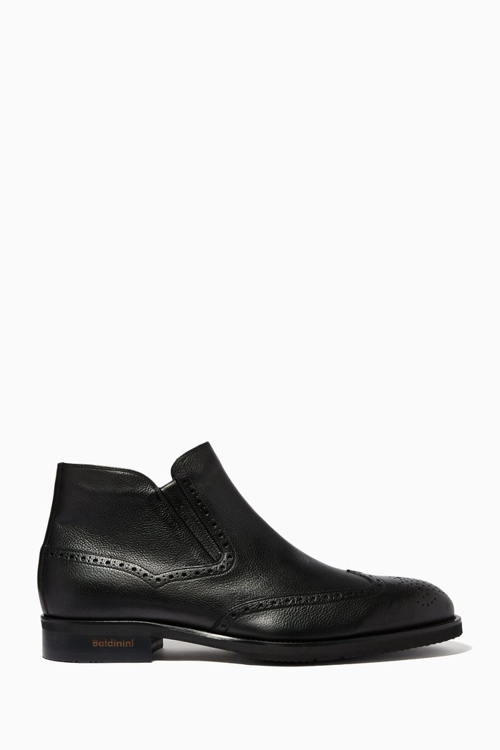 

Ankle Boots in Calfskin, Black