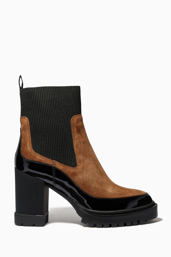 

Ankle Boots in Suede, Brown