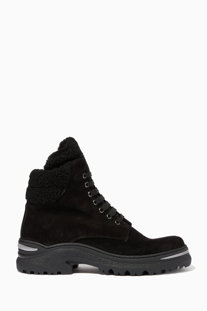 

Ankle Boots in Suede, Black