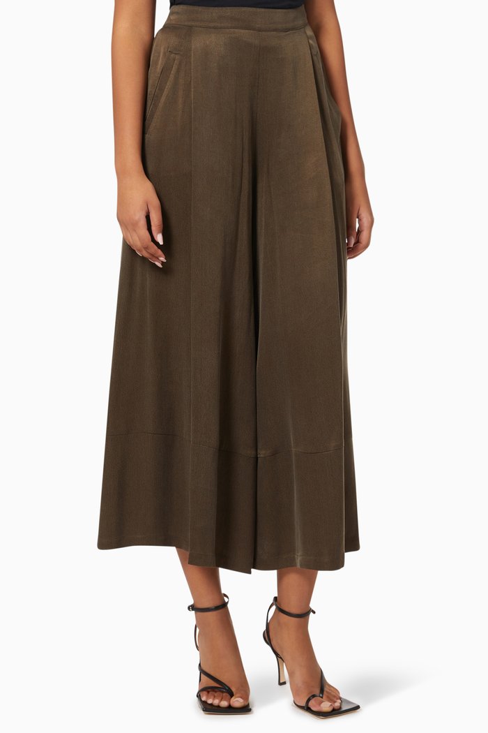 

Wide Leg Pants, Green