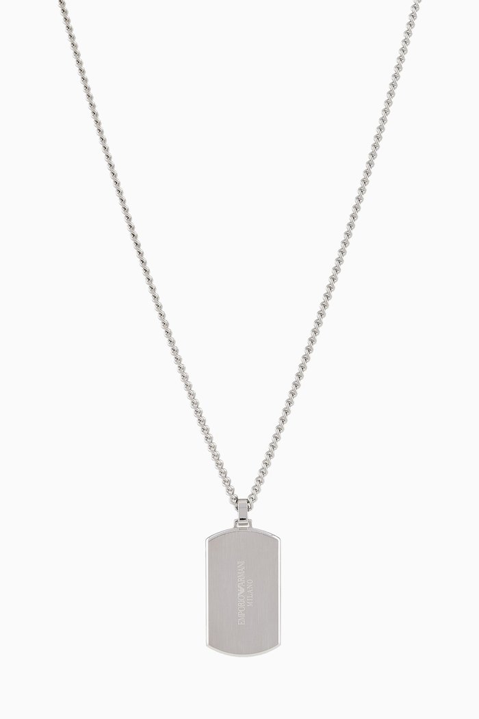 

EA Essential Dog Tag Necklace, Silver