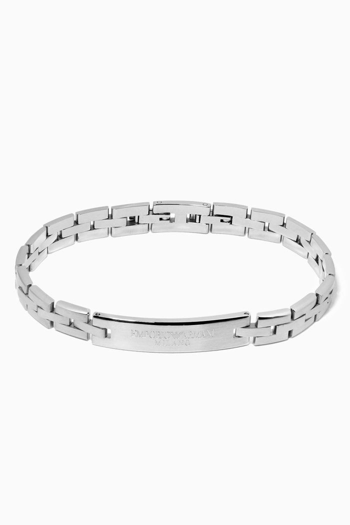

EA Essential Bracelet in Stainless Steel, Silver