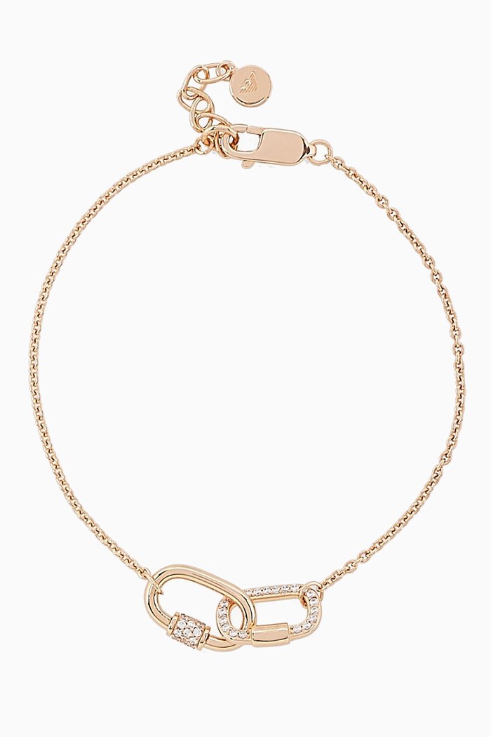 

EA Carabiner Sentimental Bracelet, Rose gold