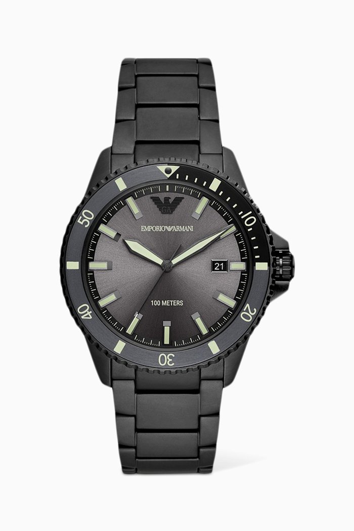 

Diver Quartz Watch, Black
