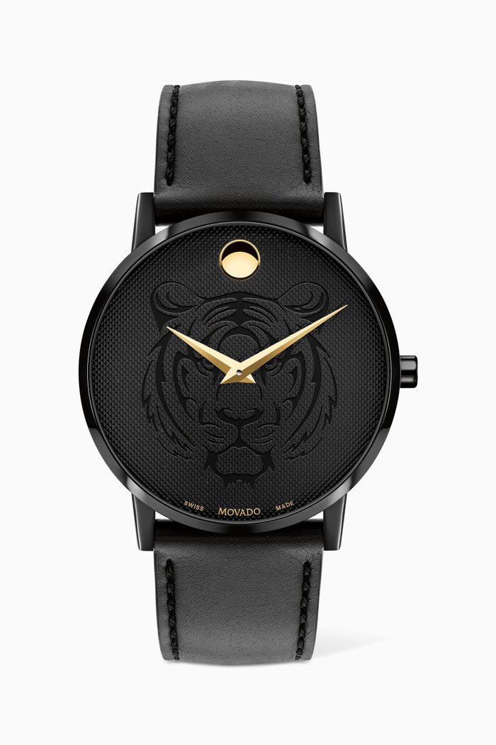 

Tiger Head Museum Quartz Watch, 40mm, Black