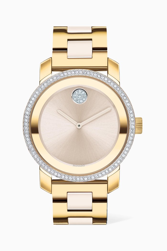 

BOLD Ceramic Quartz Watch, 36mm, Multicolour