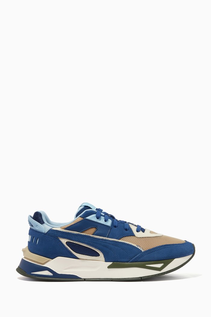 

x Maison Kitsuné Mirage Sport Sneakers in Mesh & Textile, Blue