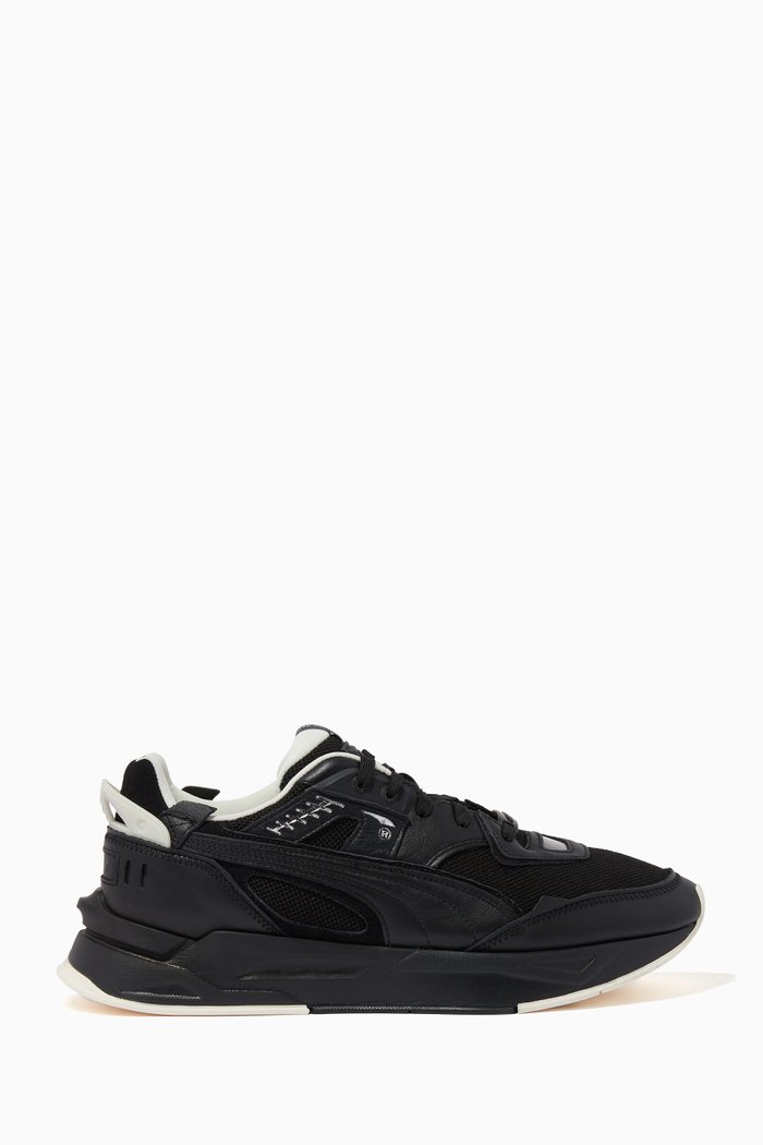 

Mirage Sport Luxe Trainers in Mesh & Leather, Black